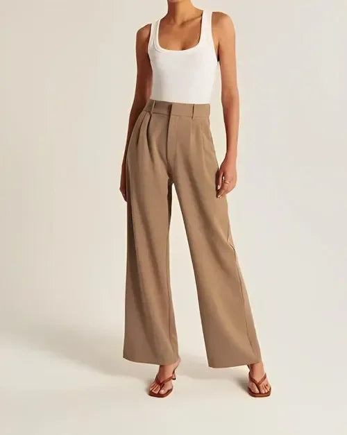 Wide Leg Tailored Pants