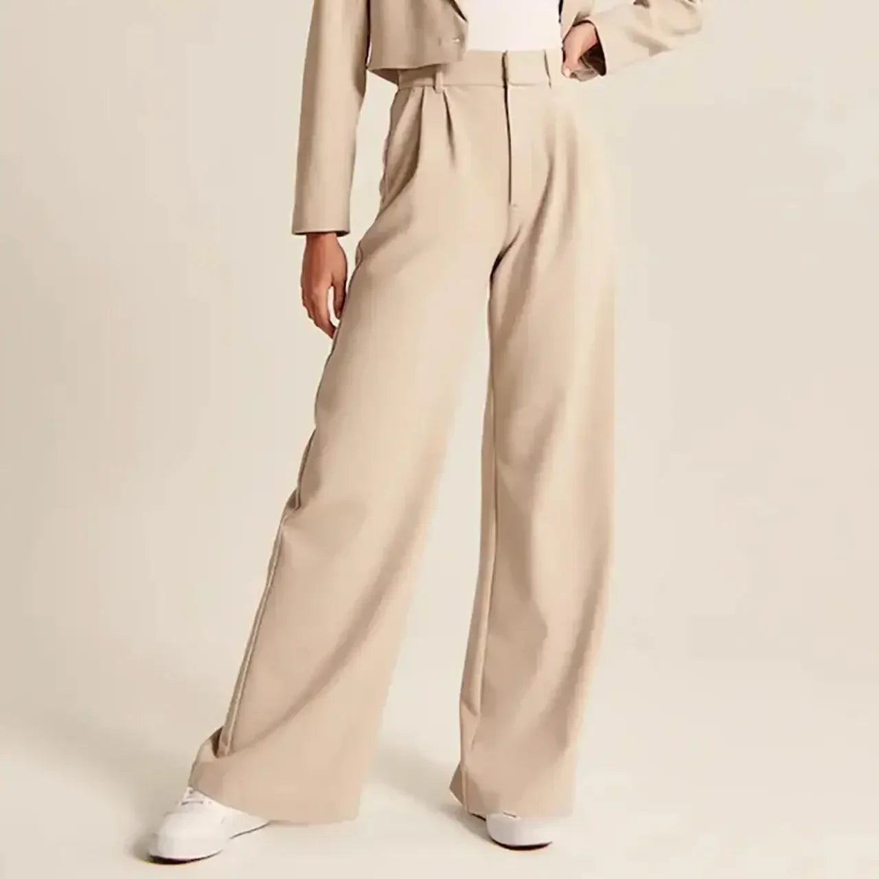 Wide Leg Tailored Pants