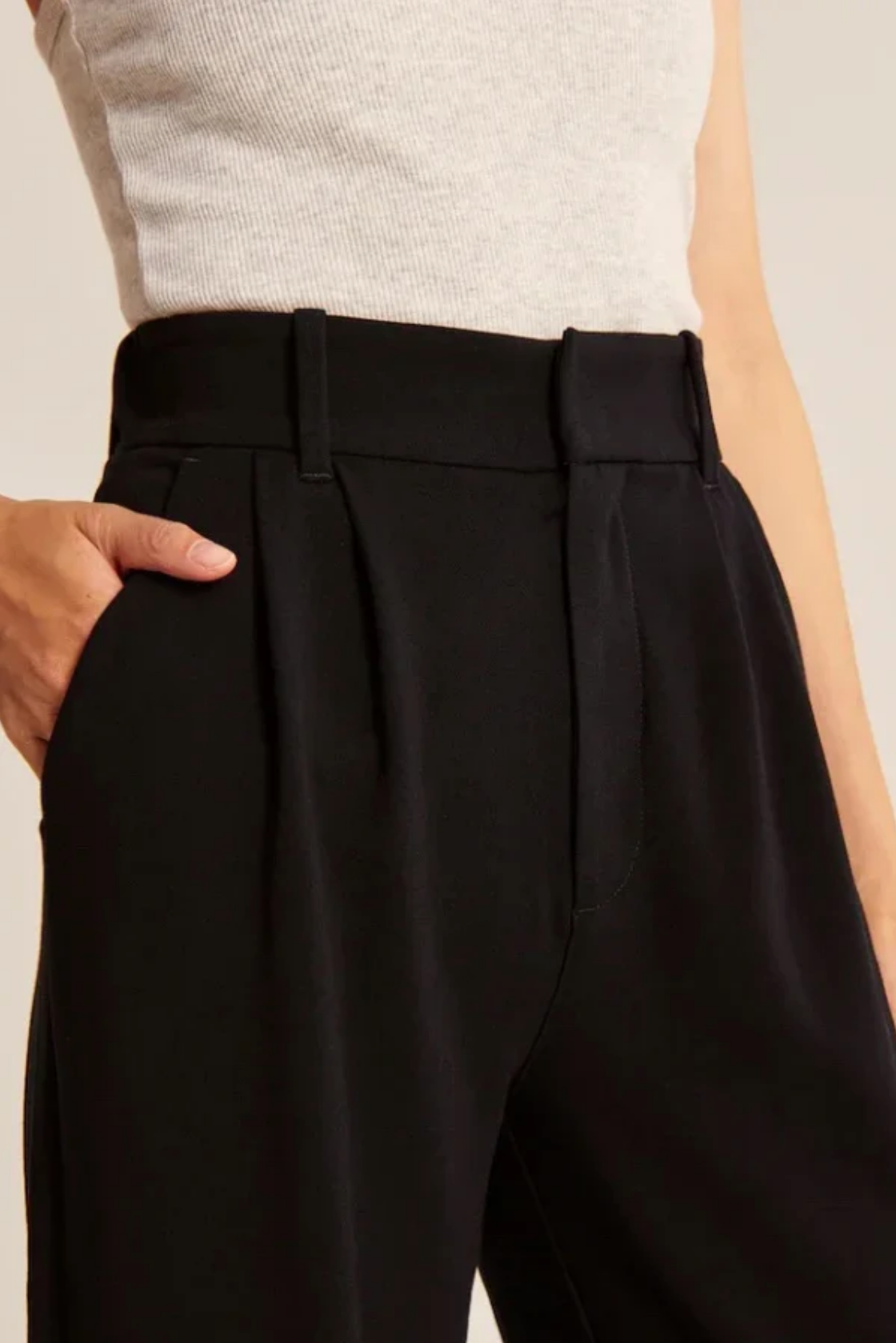 Wide Leg Tailored Pants