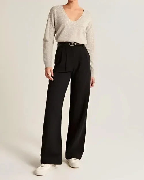 Wide Leg Tailored Pants